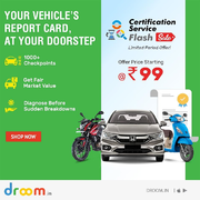 Droom Certification Service Flash Sale Starts Just at Rs. 99 Only